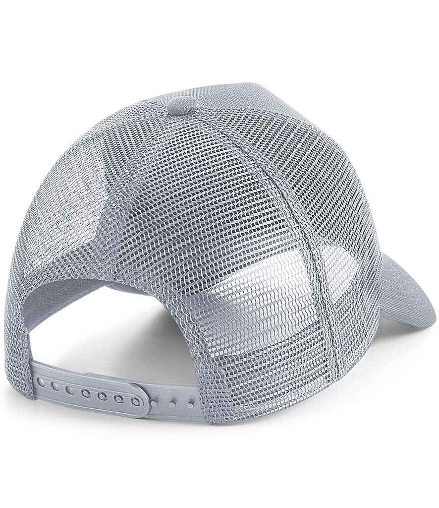 Beechfield Microknit Snapback Trucker Cap - Light Grey (BB642)
