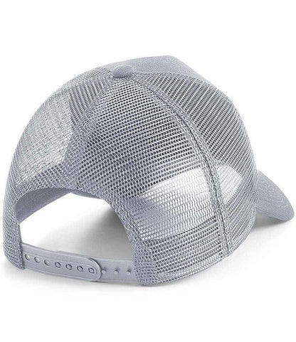 Beechfield Microknit Snapback Trucker Cap - Light Grey (BB642)