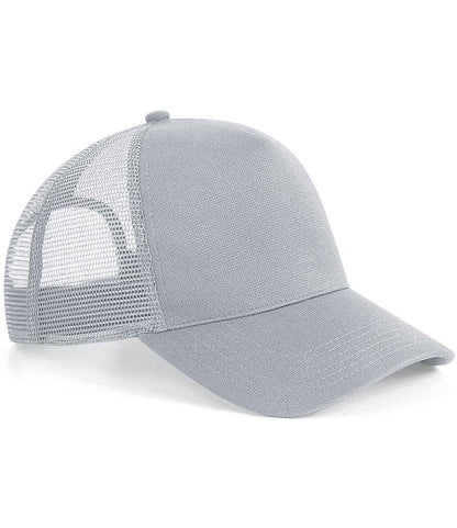Beechfield Microknit Snapback Trucker Cap - Light Grey (BB642)