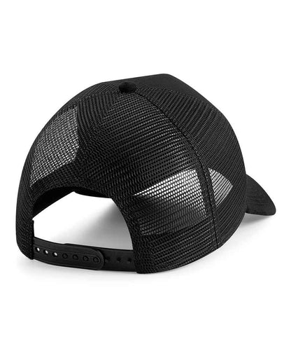 Beechfield Suede Snapback Trucker Cap - Black (BB643)