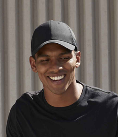 Beechfield Technical Mesh Trucker Cap - Black/Black (BB644R)