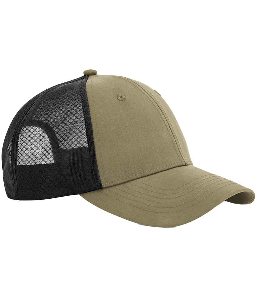 Beechfield Technical Mesh Trucker Cap - Desert Sand/Black (BB644R)
