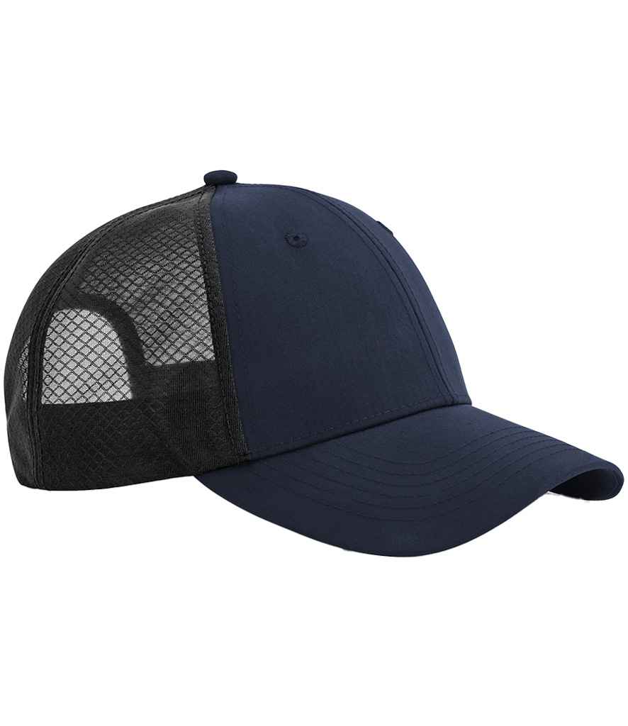 Beechfield Technical Mesh Trucker Cap - Navy/Black (BB644R)