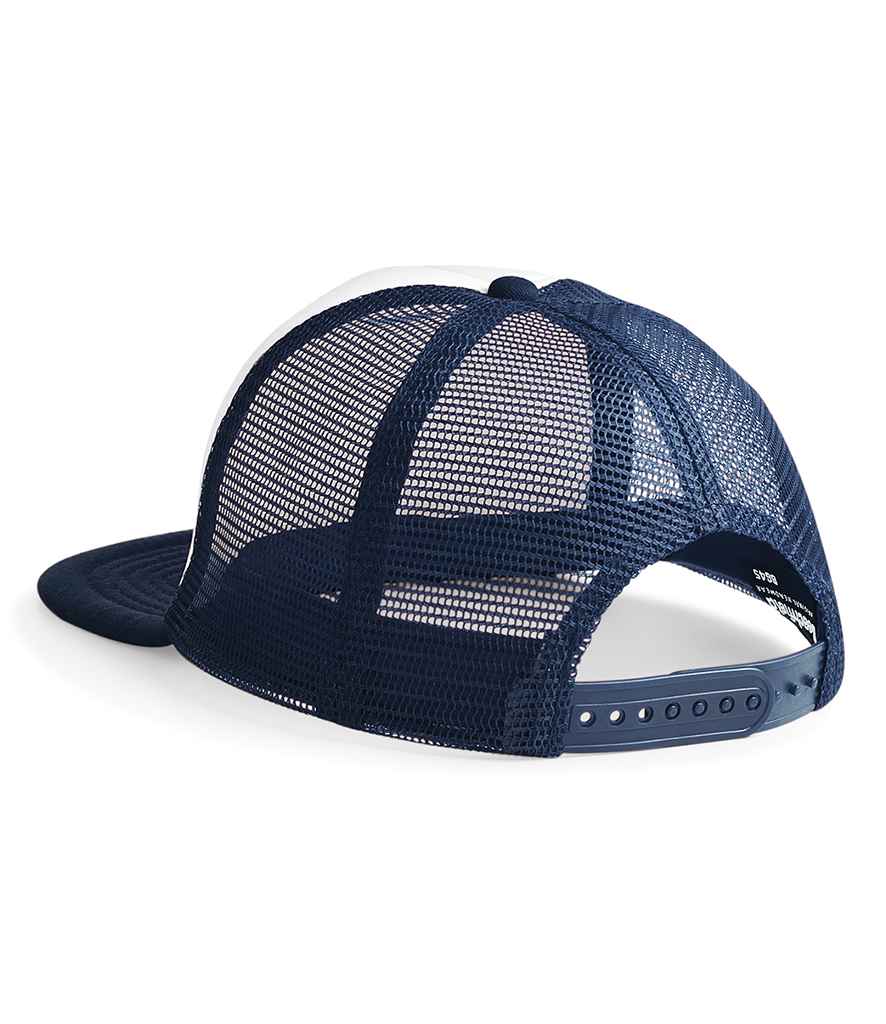 Beechfield Vintage Snapback Trucker Cap - Navy/White (BB645)