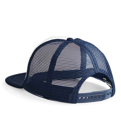 Beechfield Vintage Snapback Trucker Cap - Navy/White (BB645)