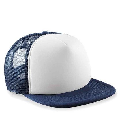 Beechfield Vintage Snapback Trucker Cap - Navy/White (BB645)