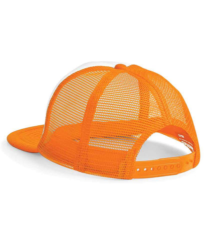 Beechfield Vintage Snapback Trucker Cap - Orange/White (BB645)