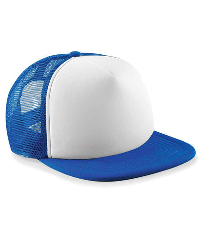 Beechfield Vintage Snapback Trucker Cap - Bright Royal/White (BB645)
