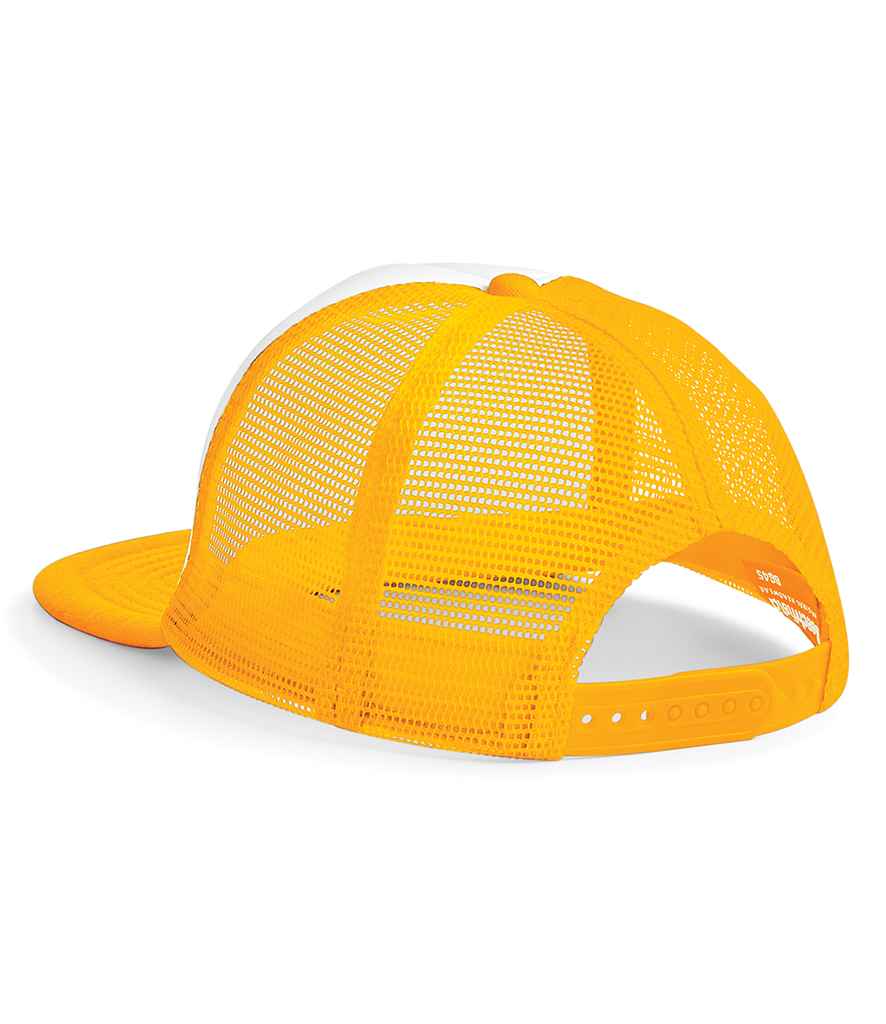 Beechfield Vintage Snapback Trucker Cap - Sunflower/White (BB645)