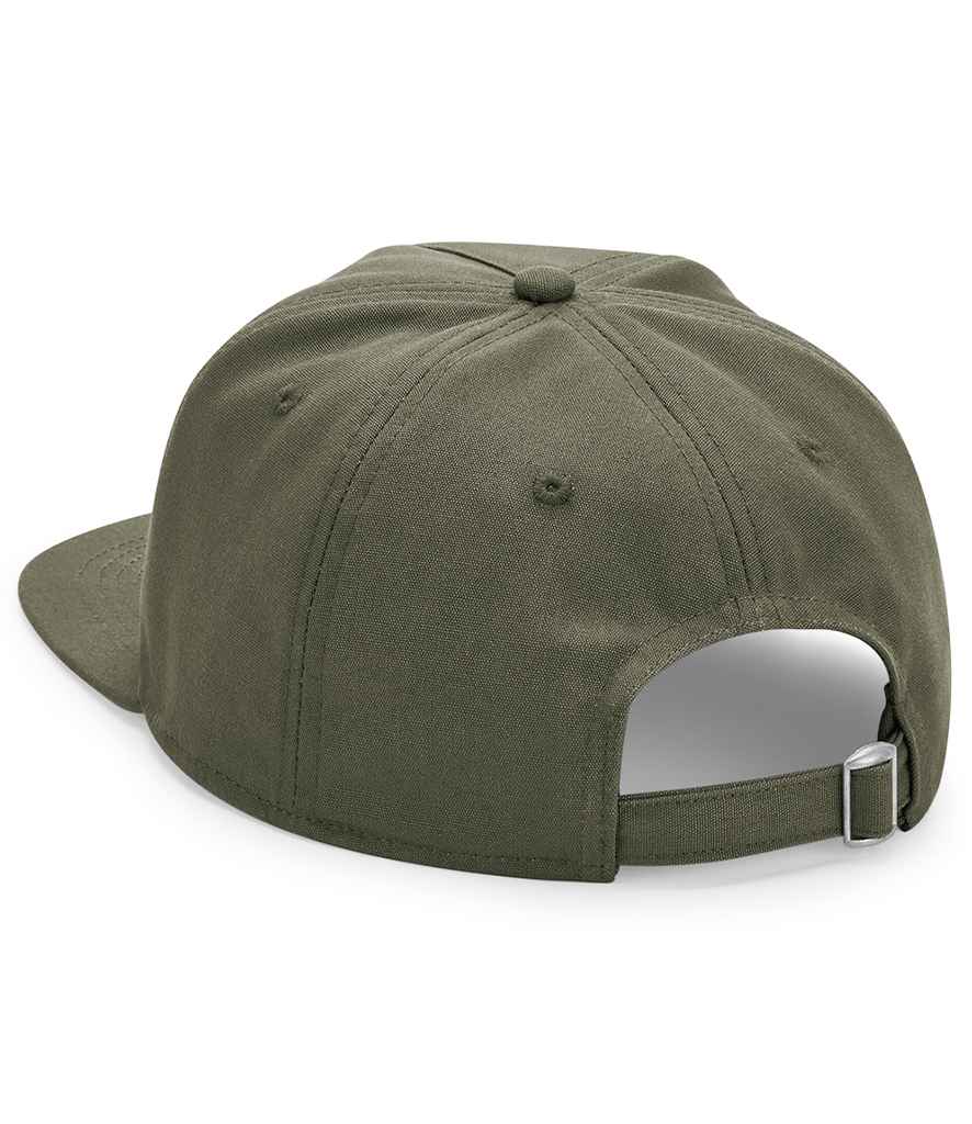 Beechfield Organic Cotton Unstructured 5 Panel Cap - Olive Green (BB64N)