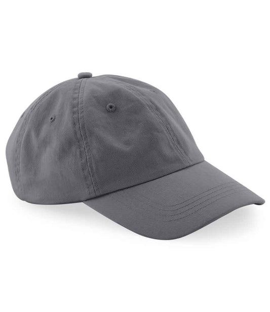 Beechfield Organic Cotton 6 Panel Dad Cap - Graphite Grey (BB652N)