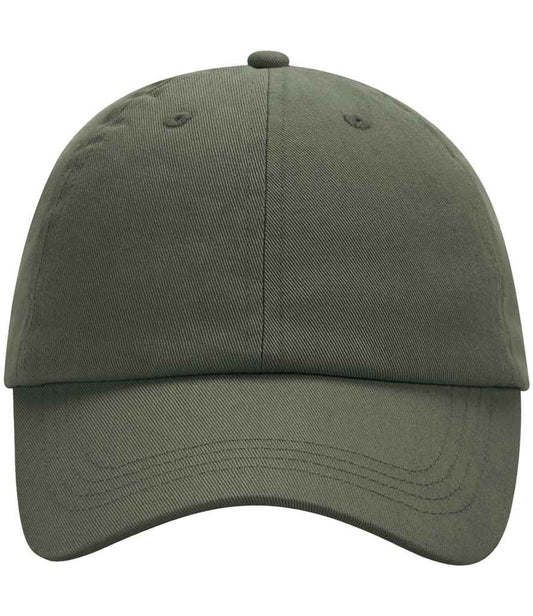 Beechfield Junior Low Profile 6 Panel Dad Cap - Olive Green (BB653B)