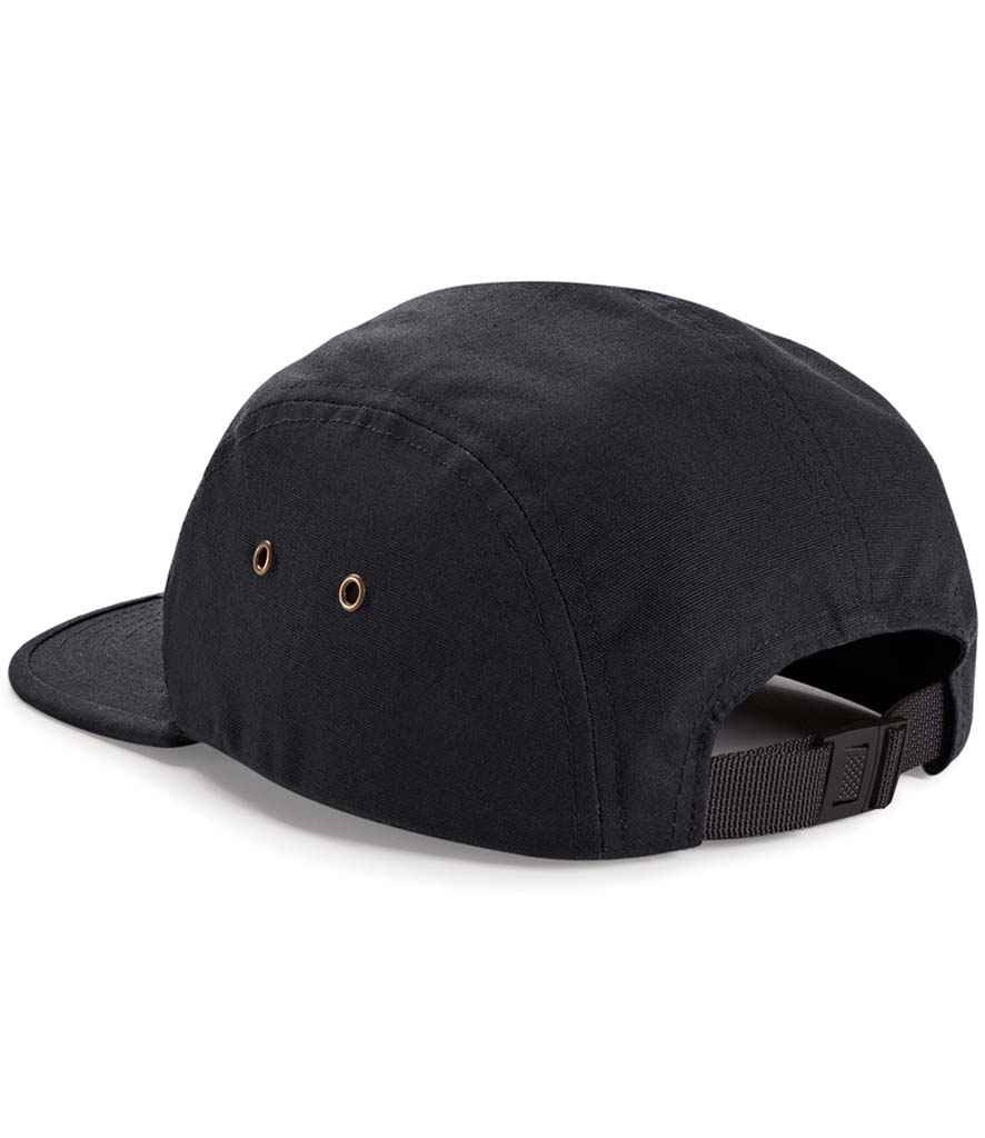 Beechfield Canvas 5 Panel Cap - Black (BB654)