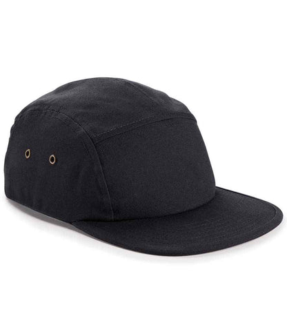 Beechfield Canvas 5 Panel Cap - Black (BB654)