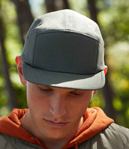 Beechfield Canvas 5 Panel Cap - Olive Green (BB654)