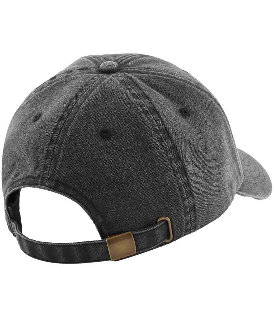 Beechfield Junior Low Profile Vintage Cap - Vintage Black (BB655B)