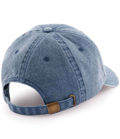 Beechfield Low Profile Vintage Cap - Vintage Denim (BB655)