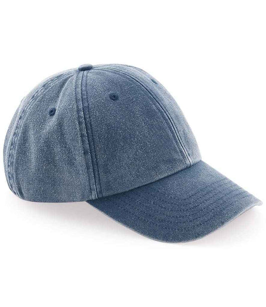 Beechfield Low Profile Vintage Cap - Vintage Denim (BB655)