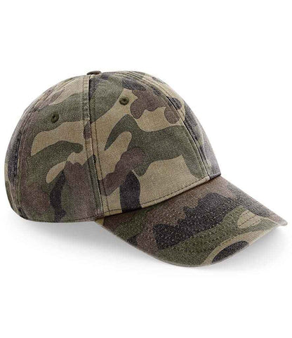 Beechfield Low Profile Vintage Cap - Vintage Jungle Camo (BB655)