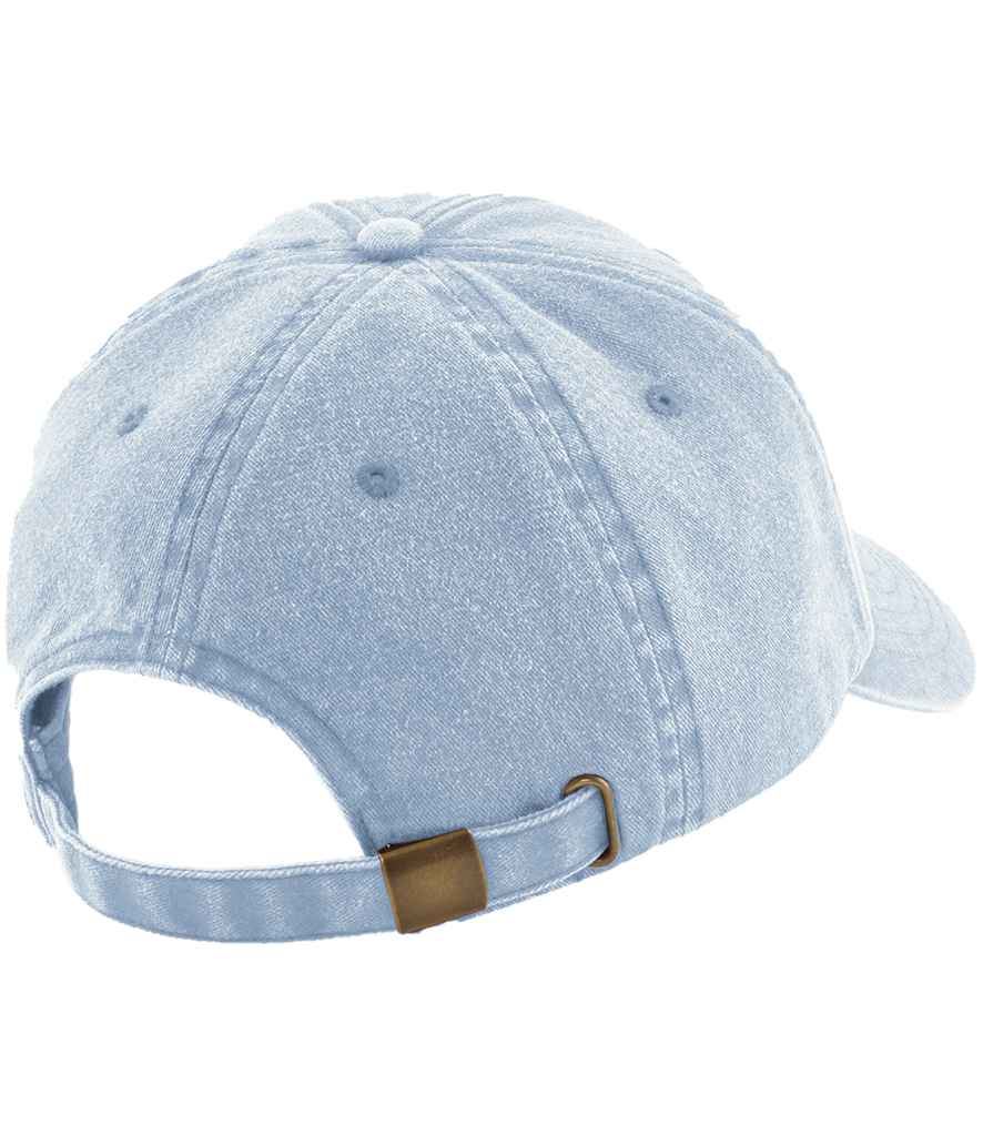 Beechfield Low Profile Vintage Cap - Vintage Light Blue (BB655)