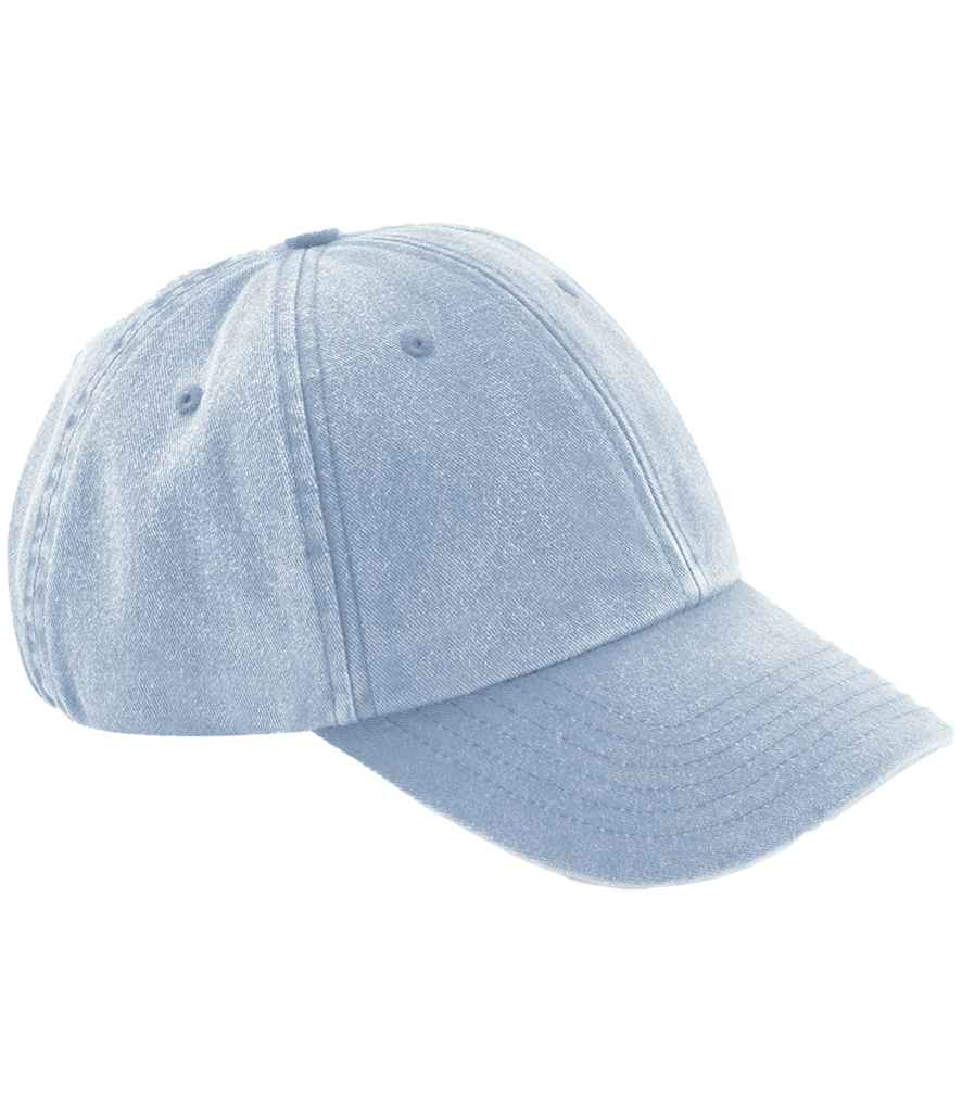 Beechfield Low Profile Vintage Cap - Vintage Light Blue (BB655)