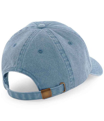 Beechfield Low Profile Vintage Cap - Vintage Light Denim (BB655)
