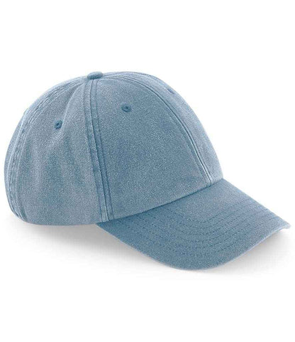 Beechfield Low Profile Vintage Cap - Vintage Light Denim (BB655)