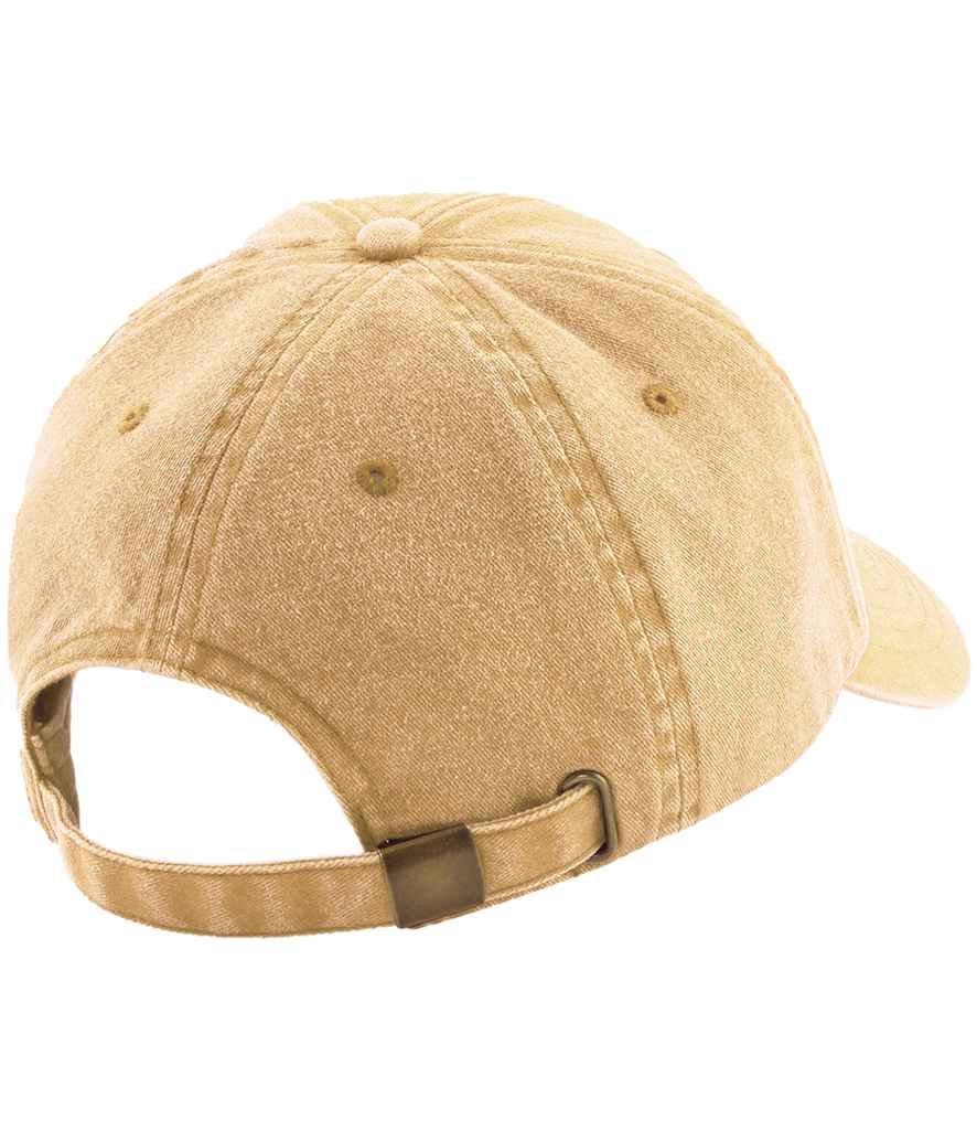Beechfield Low Profile Vintage Cap - Vintage Mustard (BB655)