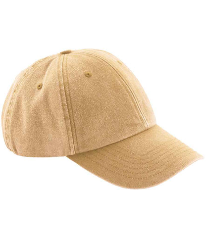 Beechfield Low Profile Vintage Cap - Vintage Mustard (BB655)