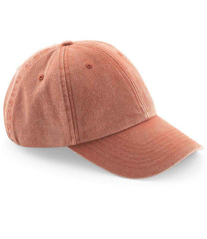 Beechfield Low Profile Vintage Cap - Vintage Orange (BB655)