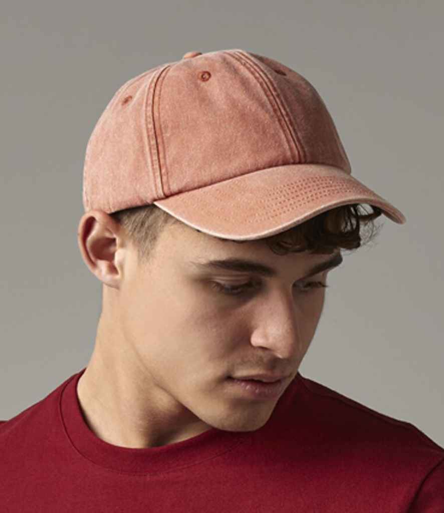 Beechfield Low Profile Vintage Cap - Vintage Orange (BB655)