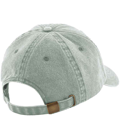 Beechfield Low Profile Vintage Cap - Vintage Sage Green (BB655)