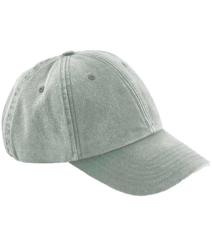 Beechfield Low Profile Vintage Cap - Vintage Sage Green (BB655)