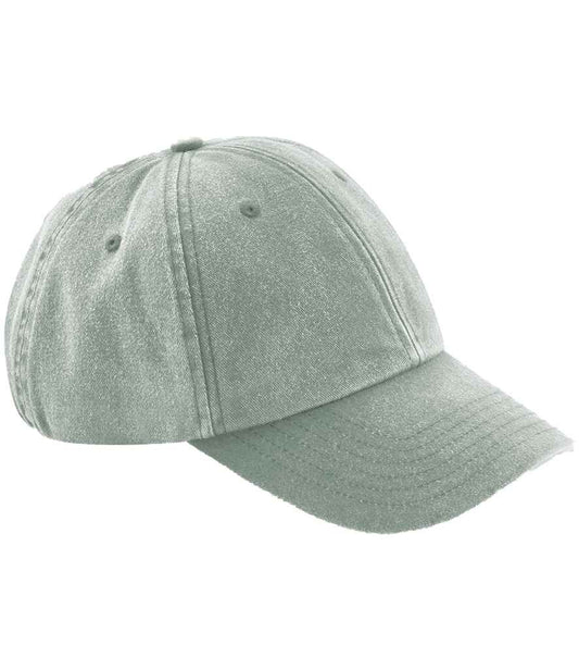 Beechfield Low Profile Vintage Cap - Vintage Sage Green (BB655)