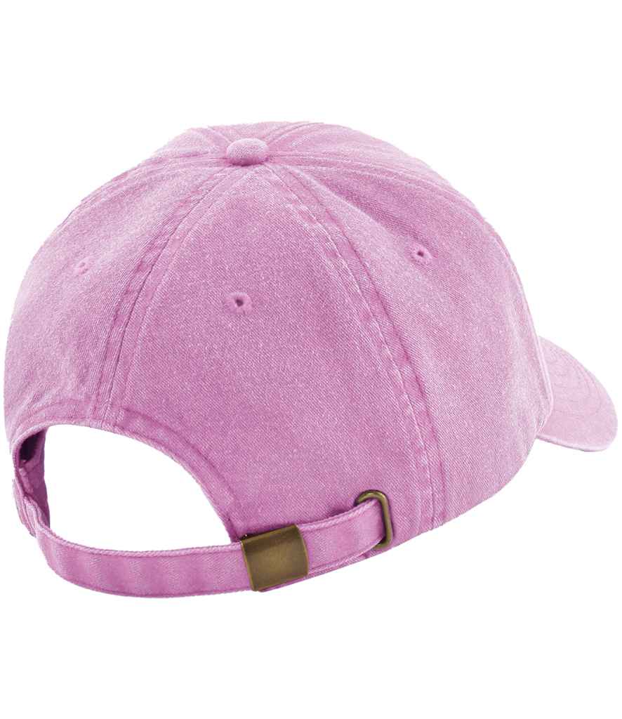 Beechfield Low Profile Vintage Cap - Vintage True Pink (BB655)