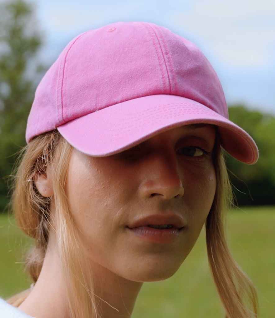 Beechfield Low Profile Vintage Cap - Vintage True Pink (BB655)