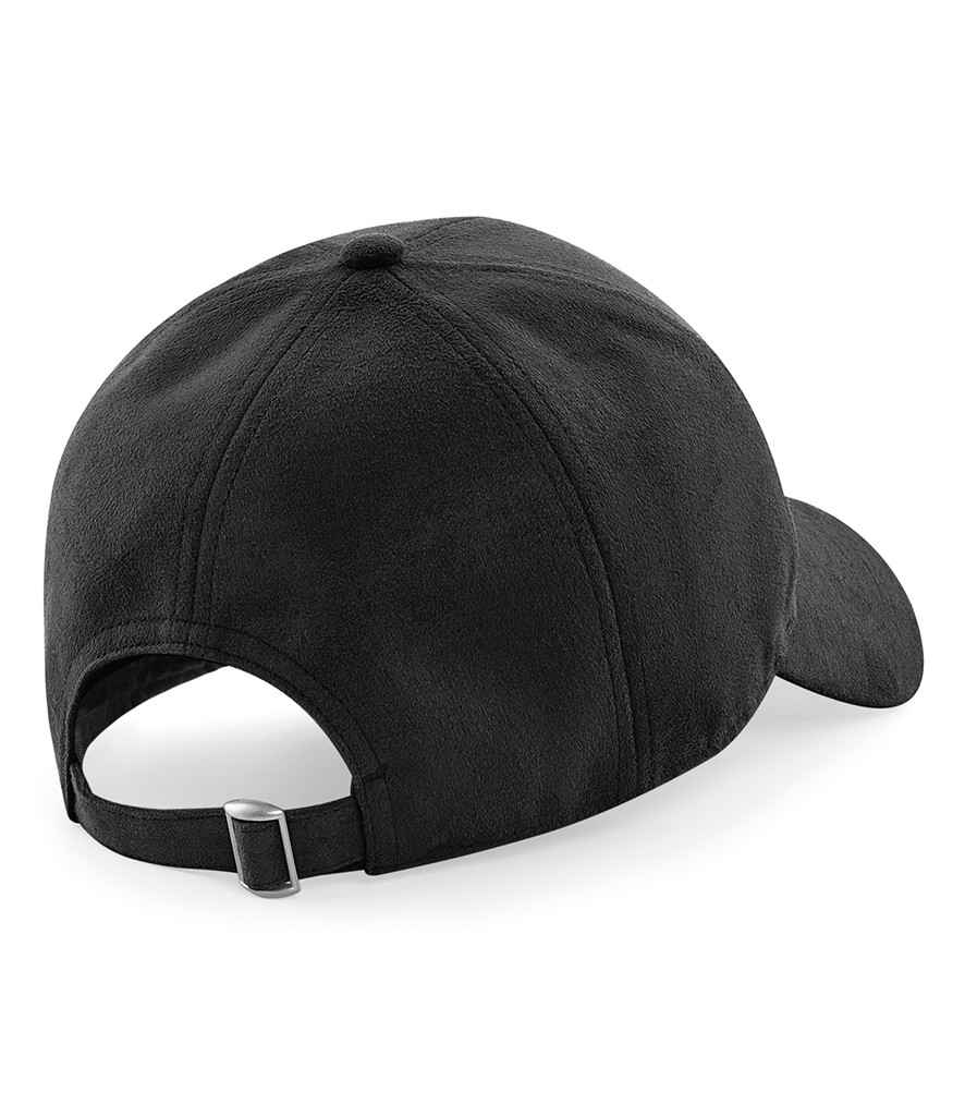Beechfield Faux Suede 6 Panel Cap - Black (BB656)