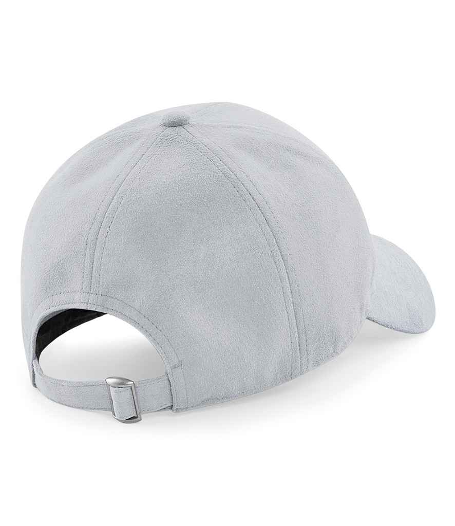 Beechfield Faux Suede 6 Panel Cap - Light Grey (BB656)