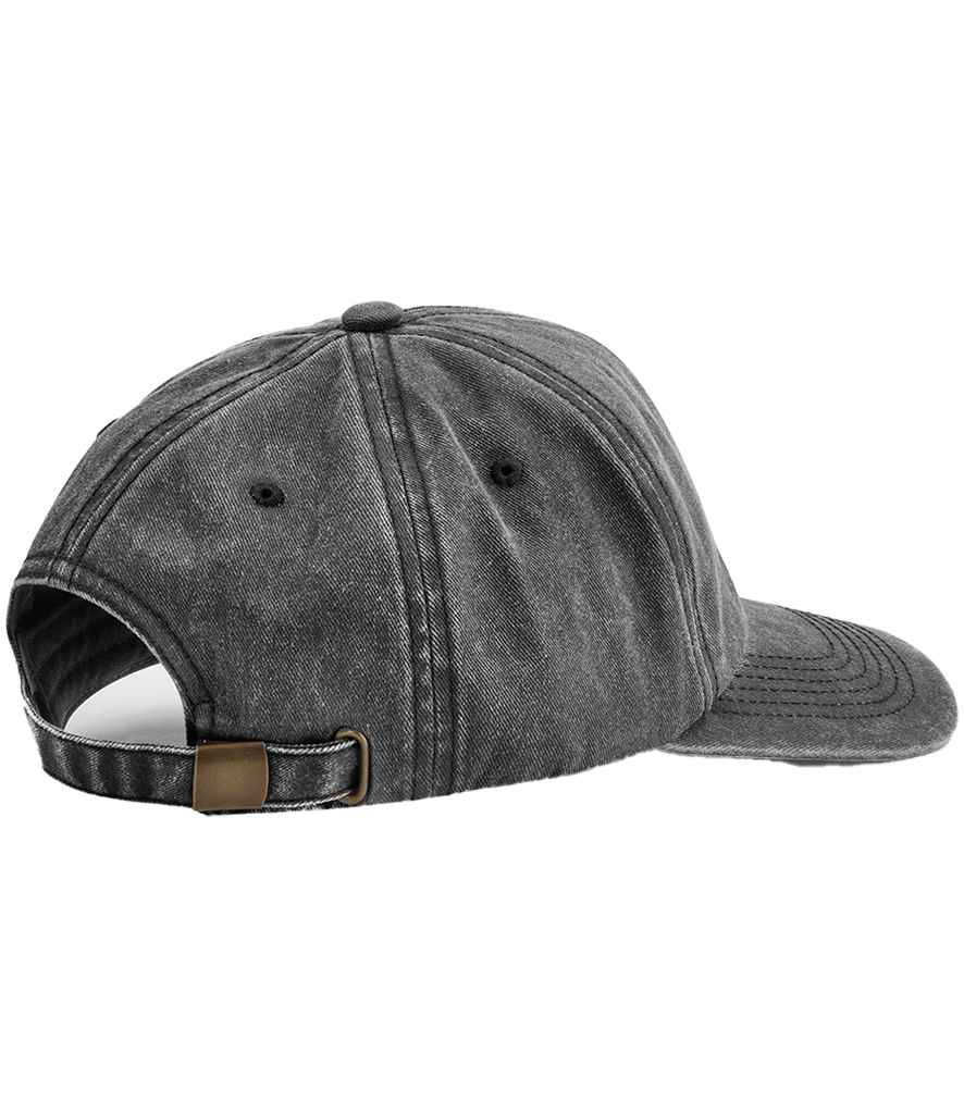 Beechfield Relaxed 5 Panel Vintage Cap - Vintage Black (BB657)