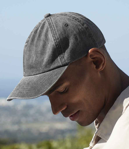 Beechfield Relaxed 5 Panel Vintage Cap - Vintage Black (BB657)