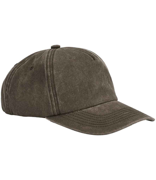 Beechfield Relaxed 5 Panel Vintage Cap - Vintage Brown (BB657)
