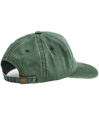 Beechfield Relaxed 5 Panel Vintage Cap - Vintage Bottle Green (BB657)