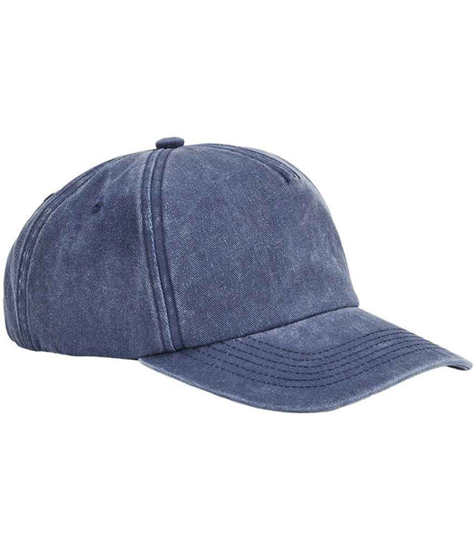 Beechfield Relaxed 5 Panel Vintage Cap - Vintage Denim (BB657)