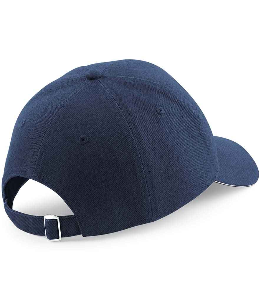 Beechfield Pro-Style Heavy Brushed Cotton Cap - Navy/Stone (BB65)