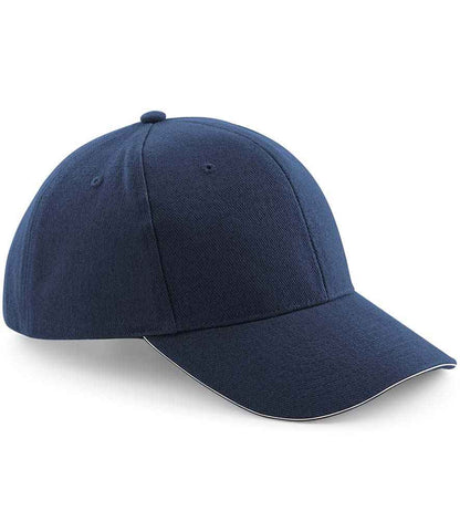 Beechfield Pro-Style Heavy Brushed Cotton Cap - Navy/Stone (BB65)