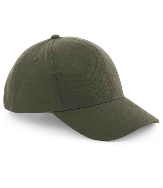Beechfield Pro-Style Heavy Brushed Cotton Cap - Olive Green (BB65)
