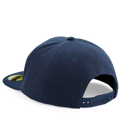 Beechfield Original Flat Peak Snapback Cap - French Navy/French Navy (BB660)