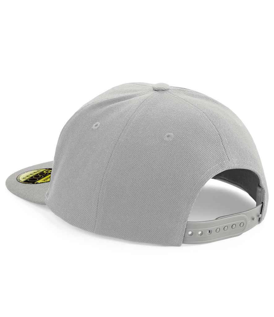 Beechfield Original Flat Peak Snapback Cap - Grey/Grey (BB660)