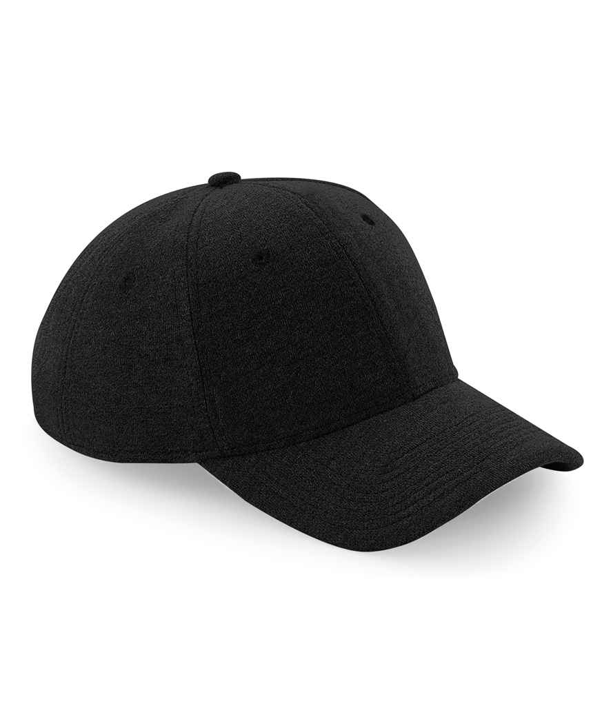 Beechfield Jersey Athleisure Baseball Cap - Black (BB677)
