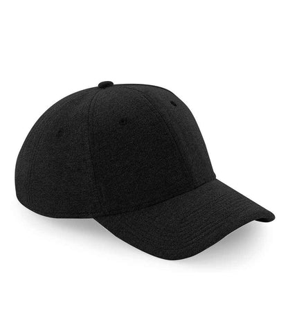 Beechfield Jersey Athleisure Baseball Cap - Black (BB677)